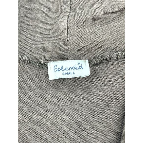 Splendid Black Long Sleeve Open Front Cardigan Sweater Women's Size Small - Picture 7 of 7